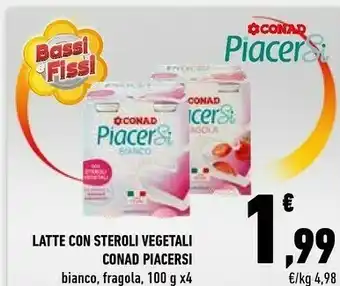 Conad Conad Piacersi Latte Con Steroli Vegetali offerta