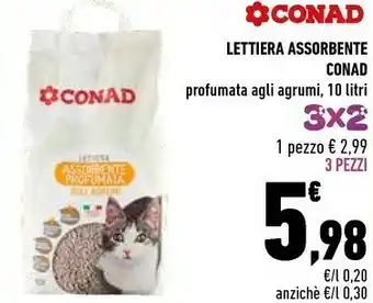 Conad Conad Lettiera Assorbente offerta