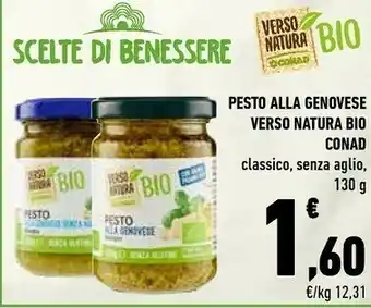 Conad Conad Pesto Alla Genovese Verso Natura Bio offerta