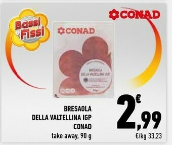 Conad Conad Bresaola Della Valtellina Igp offerta