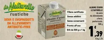 Conad Le Naturelle Albume D'uovo offerta