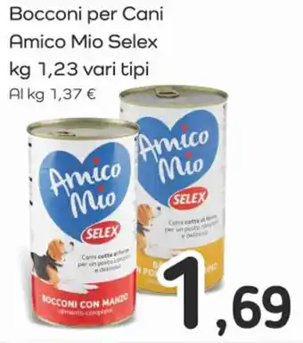 Famila Superstore Bocconi per Cani Amico Mio Selex kg 1,23 vari tipi offerta