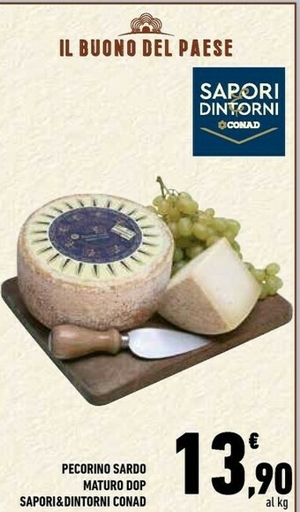 Conad Sapori & Dintorni Conad Pecorino Sardo Maturo DOP offerta