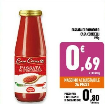 Conad Superstore Casa coricelli Passata Di Pomodoro offerta