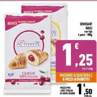 Conad Superstore Bauli Il Croissant Cioccolato 300 G(ml) offerta