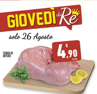Conad Superstore Conad Coniglio Intero offerta