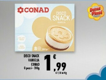 Conad Superstore Conad - Disco Snack Vaniglia 280 G(ml) offerta