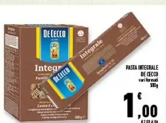Conad Superstore De Cecco Integrale Pasta Mista N. 120 500 G(ml) offerta