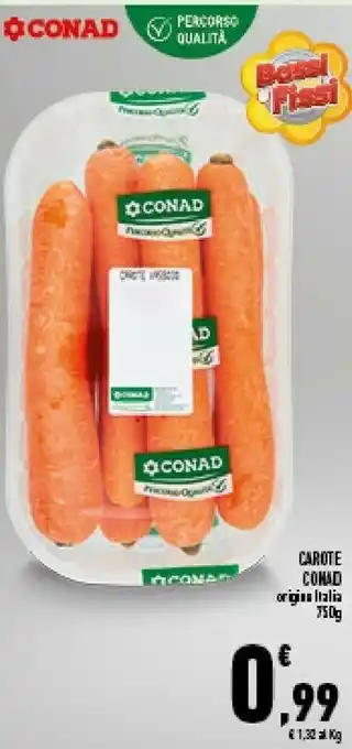 Conad Superstore Conad Carote offerta