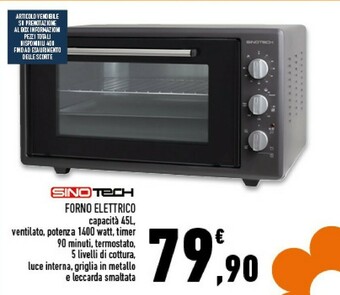 Conad Superstore Sinotech Forno Elettrico offerta
