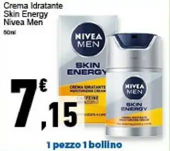 Conad Superstore Nivea Man Crema Idratante Skin Energy 50ml offerta