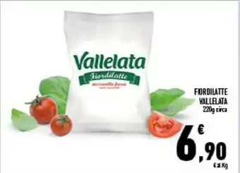 Conad Superstore Vallelata Mozzarella Fresca Fiordilatte 220 G(ml) offerta