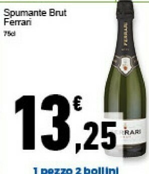 Conad Superstore Ferrari Spumante Brut Astuccio 750 G(ml) offerta