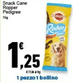 Conad Superstore Pedigree Rodeo Ropper Snack Cane 70g offerta