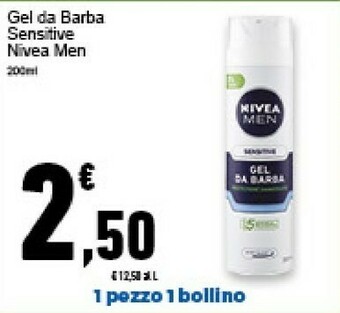 Conad Superstore Nivea Sensitive Gel Da Barba 200 Ml offerta