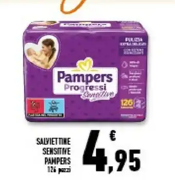 Conad Superstore Pampers Progressi Sensitive Salviettine 126 Pz offerta