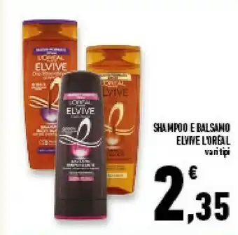 Conad Superstore L'Oreal Elvive Shampoo offerta