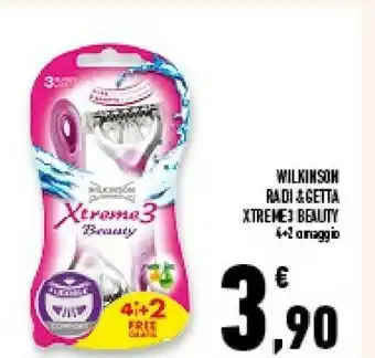 Conad Superstore Gillette Wilkinson Radi&getta Xtreme3 Beauty offerta