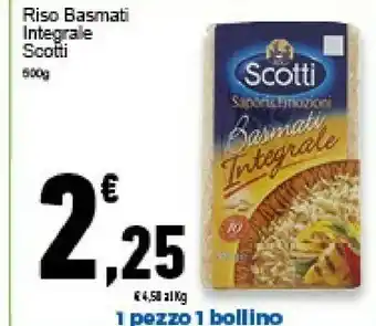 Conad Superstore Scotti Riso Basmati Integrale 500 G(ml) offerta