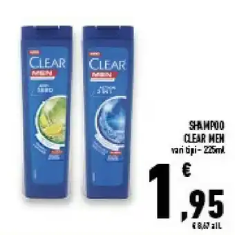 Conad Superstore Clear Men Shampoo offerta