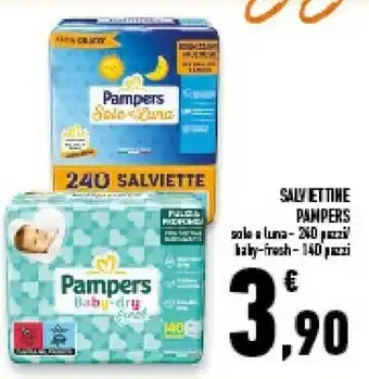 Conad Superstore Pampers Sole E Luna Salviettine 240pz offerta