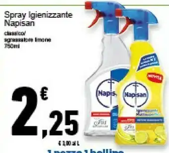 Conad Superstore Napisan Spray Igienizzante Classico 750 Ml offerta