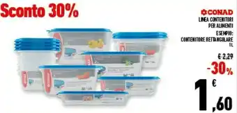 Conad Superstore Linea Contenitori Per Alimenti offerta