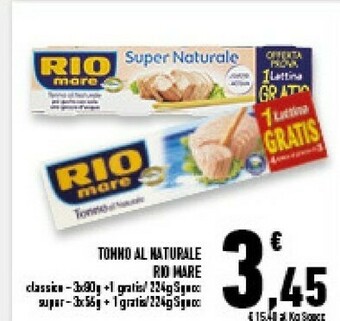 Conad Superstore Rio Mare Tonno Al Naturale offerta