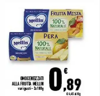 Conad Superstore Mellin Omogeneizzati Alla Frutta offerta