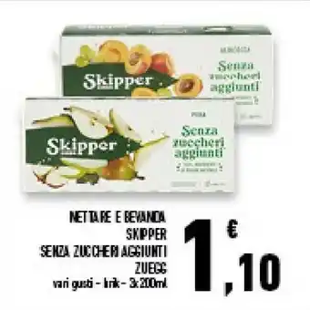 Conad Superstore Corsini Skipper Nettare E Bevanda Senza Zuccheri Aggiunti offerta