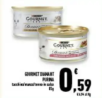 Conad Superstore Gourmet Purina Diamant Tacchino/Manzo/Tonno In Salsa offerta