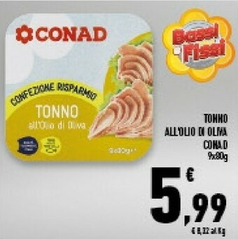 Conad Superstore Conad Tonno All'olio Di Oliva offerta