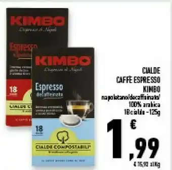 Conad Superstore Kimbo Cialde Caffe Espresso offerta