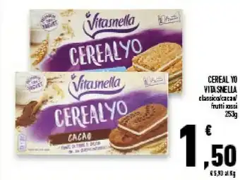 Conad Superstore Vitasnella Cereal Yo Frutti Rossi Preparato Con Yogurt 253 G(ml) offerta
