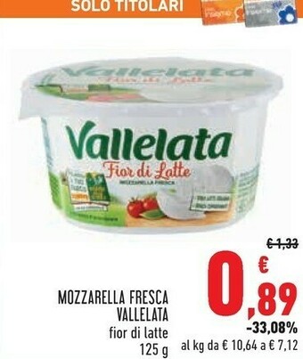 Conad Vallelata Mozzarella offerta