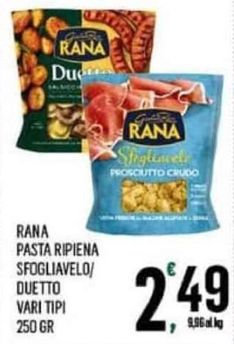 Vibian RANA PASTA RIPIENA SFOGLIAVELO/ DUETTO VARI TIPI 250 GR offerta