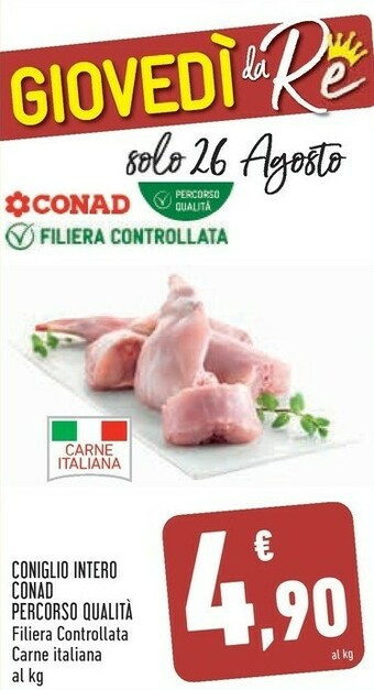 Conad Conad Coniglio Intero offerta
