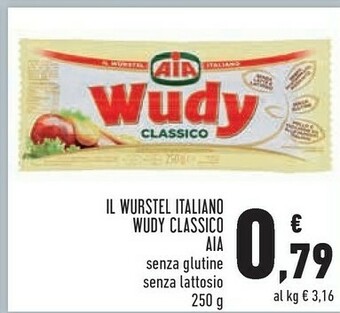 Conad Aia Il Wurstel Italiano Wudy Classico offerta