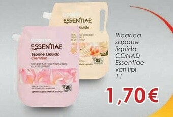Conad Conad Ricarica Sapone Liquido Essentiae offerta