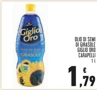 Conad Carapelli Olio Di Semi Di Girasole Giglio Oro offerta