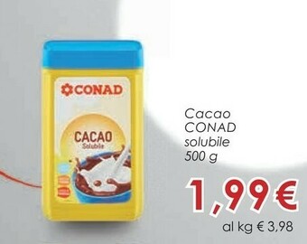 Conad Conad Cacao Solubile offerta