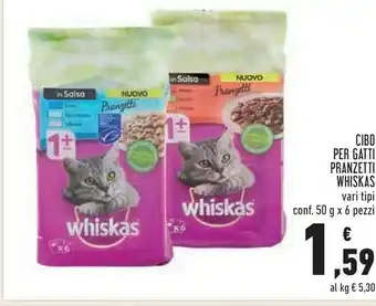 Conad Whiskas Cibo per cani offerta
