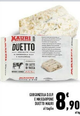 Conad City Gorgonzola Dop E Mascarpone Duetto Mauri offerta