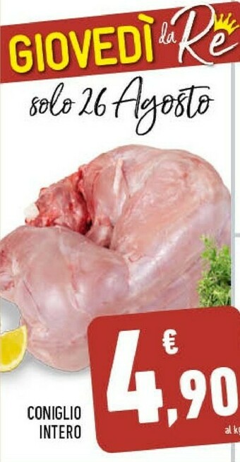 Conad City Coniglio Intero offerta