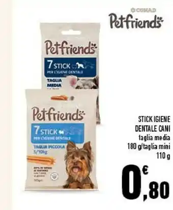 Conad Conad Stick Igiene Dentale Cani offerta