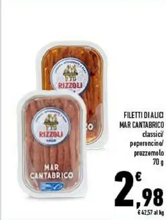 Conad City Rizzoli Filetti Di Alici Max Cantabrico offerta