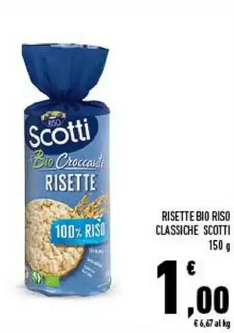 Conad City Riso Scotti - Risette 100% Riso Biologiche 150 G(ml) offerta