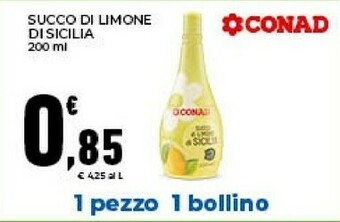 Conad Conad Succo Di Limone Di Sicilia offerta