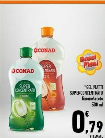 Conad Conad Gel Piatti Superconcentrato Limone offerta