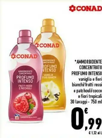 Conad Conad Ammorbidente Concentrato Profumo Intenso offerta